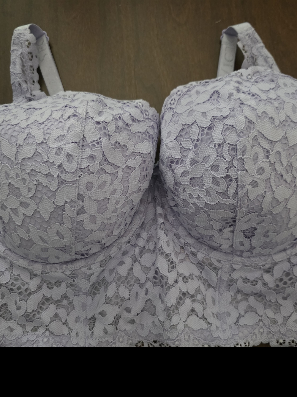 Closet Clean Out Victoria's Secret Lace Longline Bra - Lilac
